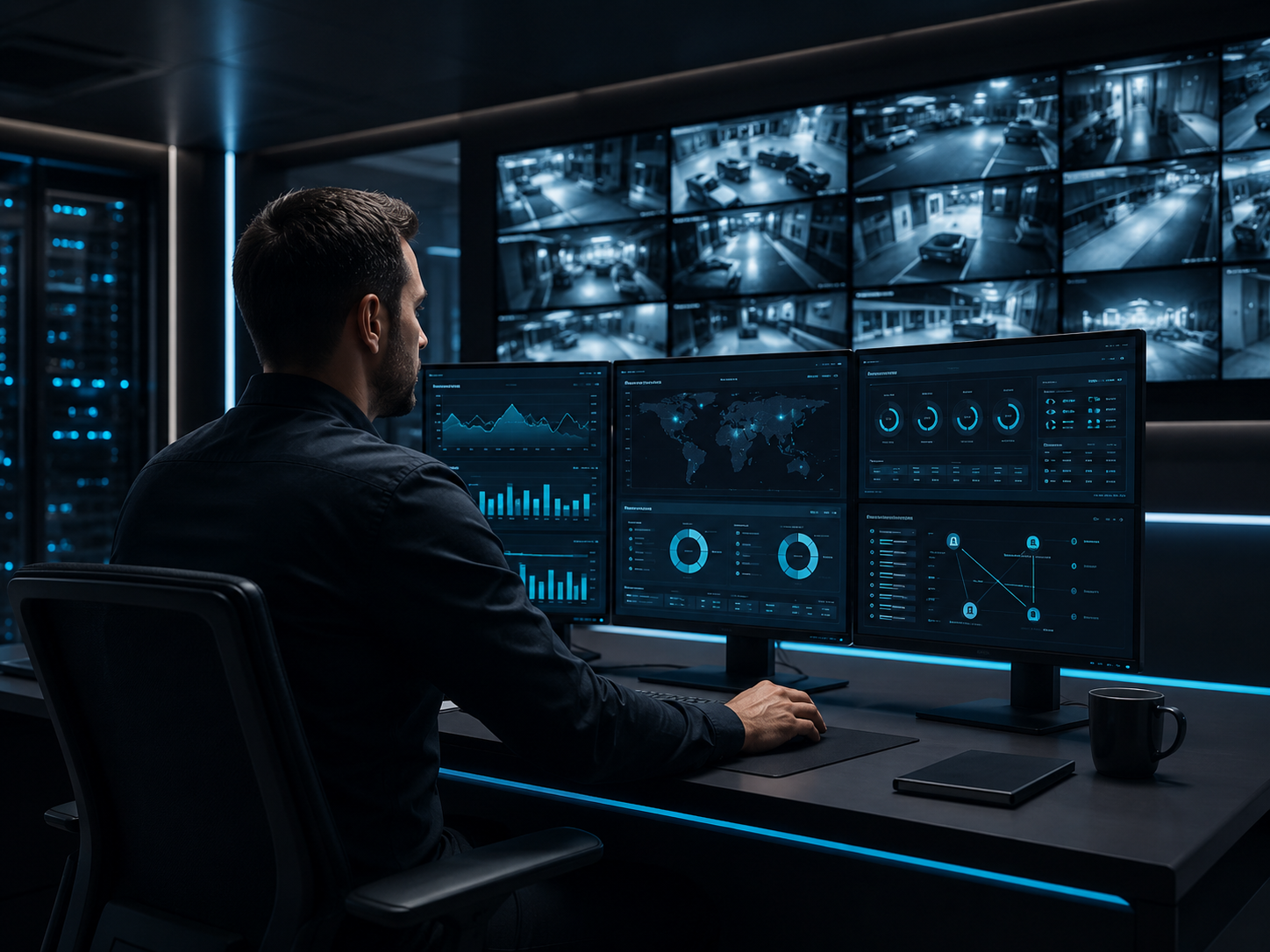 Security monitoring control room